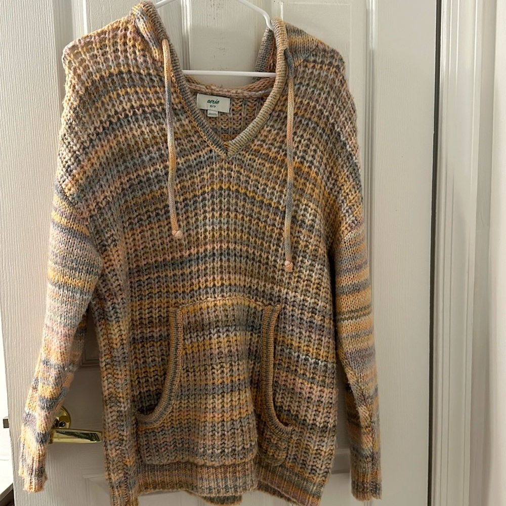 aerie pastel rainbow sweater